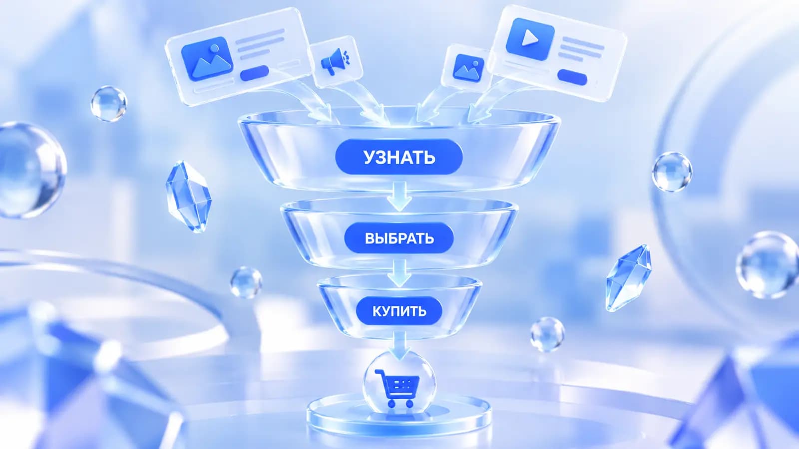 Совмещение контекстной и таргетированной рекламы на этапах выбора клиента