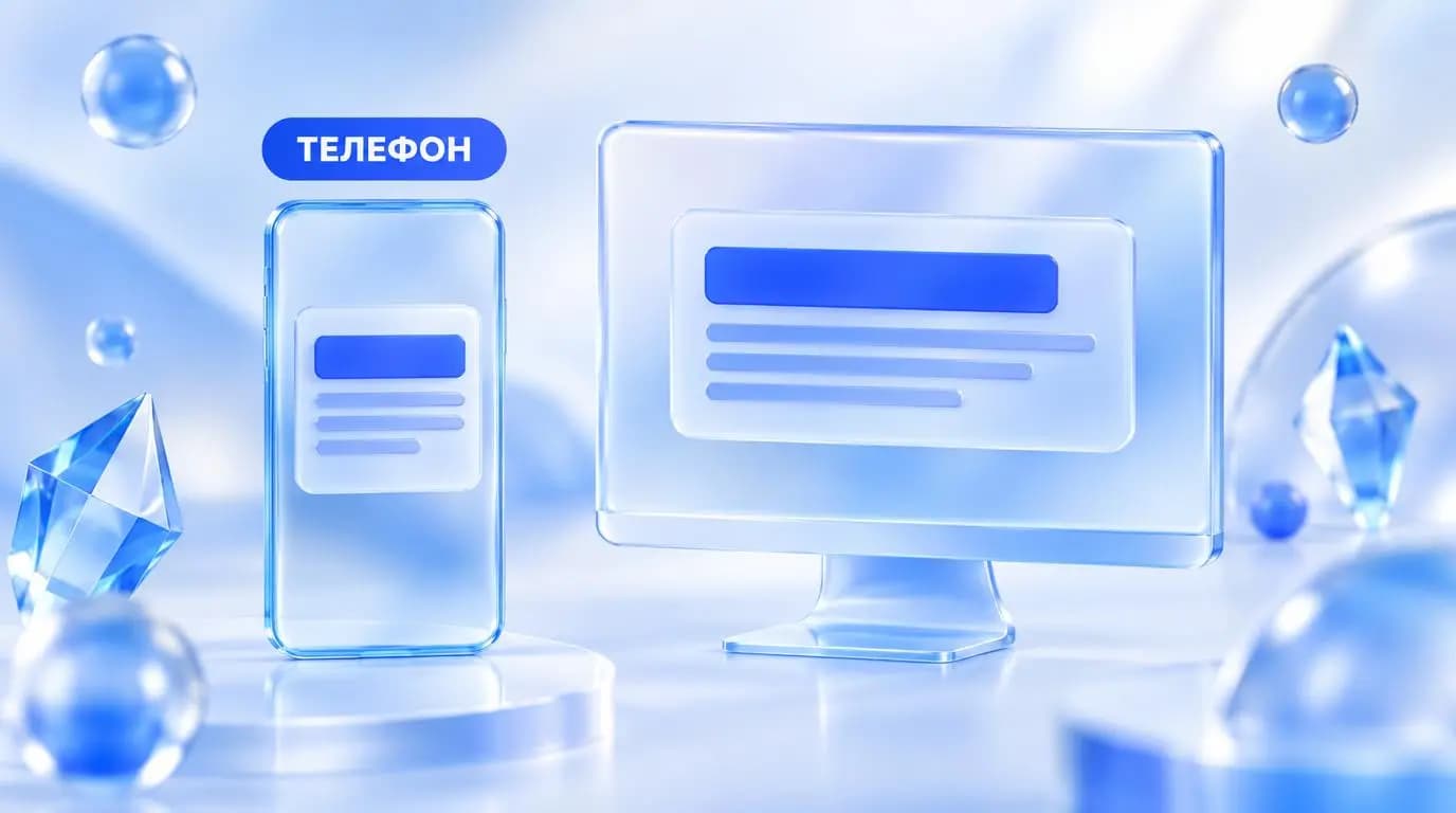 Объявление Яндекс Директ на телефоне и компьютере: на телефоне строки короче