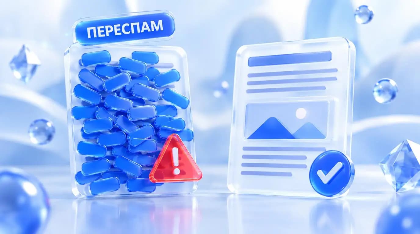 Переспам ключевыми словами в тексте и правильная плотность ключей