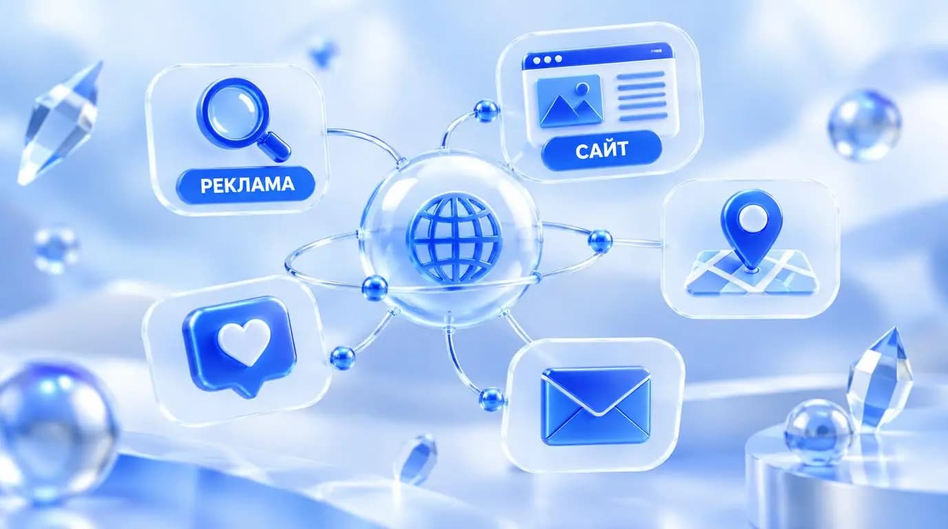 Способы продвижения услуг: сайт, реклама, карты, соцсети и рассылки