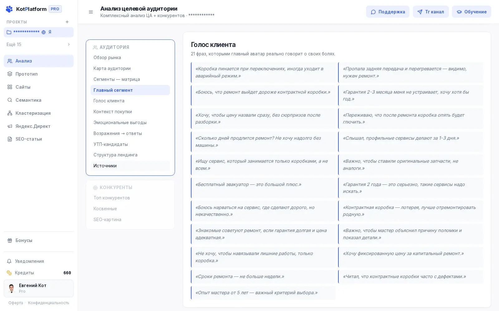 Голос клиента: живые фразы о болях целевой аудитории в отчёте KotPlatform