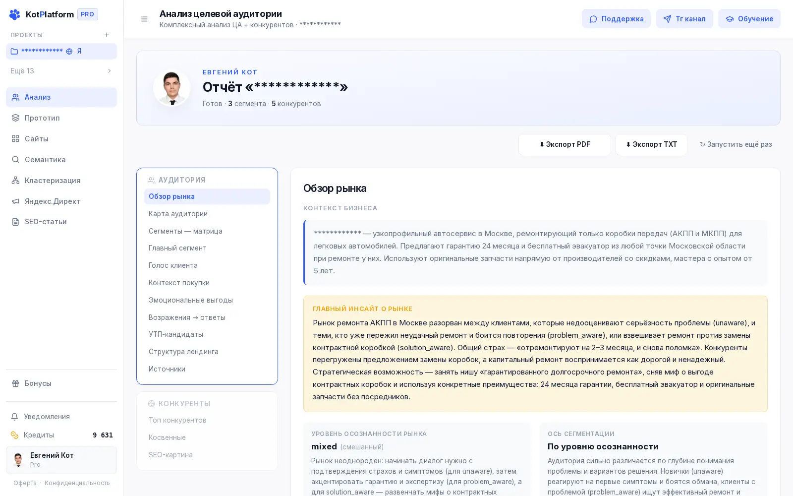 Анализ аудитории для продающего текста — сегменты, боли и страхи клиентов